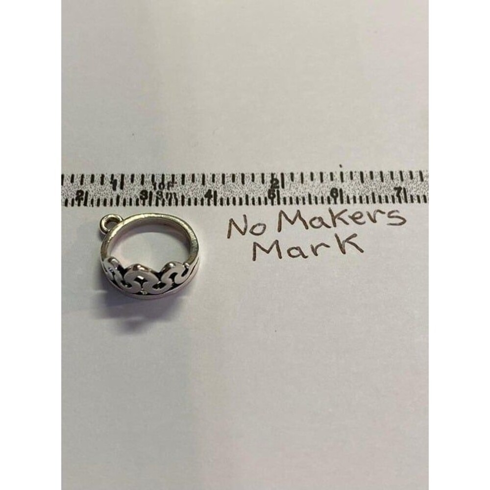 "Tiara Crown Charm" Sterling Silver, J.A. --